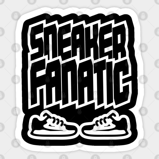 Sneaker Fanatic black sneakers Sport gift shirt. Sticker by KAOZ